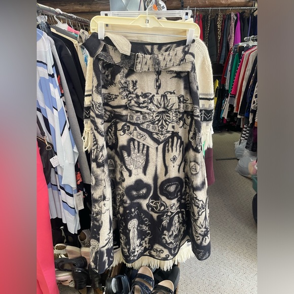 🖤Gorgeous Vintage Rare Mostly Wool (Junior) John Paul Gaultier Skirt 40” - Picture 5 of 16